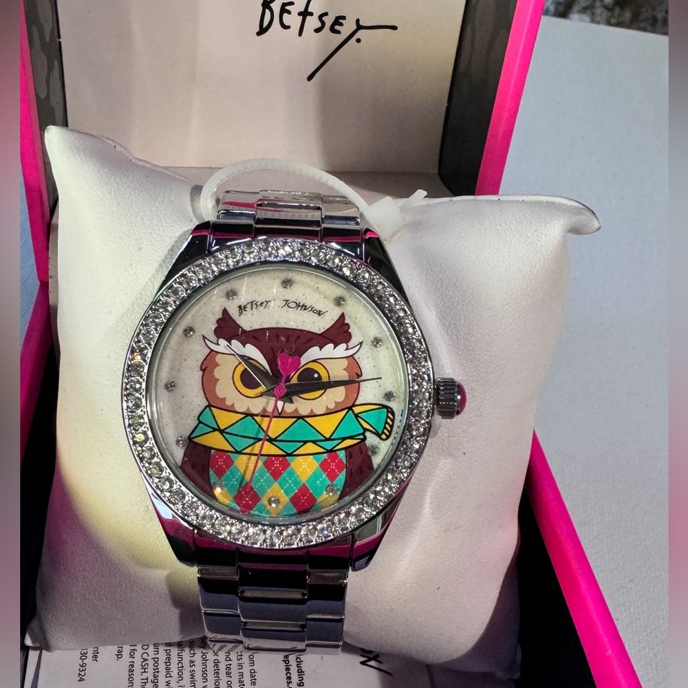 Betsey Johnson Ugly Sweater Contest Owl Watch